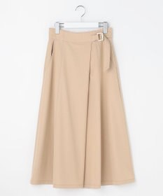 ANY SIS シャンブレーベルティッド スカート