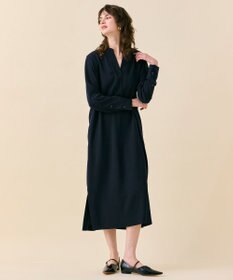 BEIGE， 【WEB限定・洗える】CELOSIA / クロスオーバーVネックワンピース