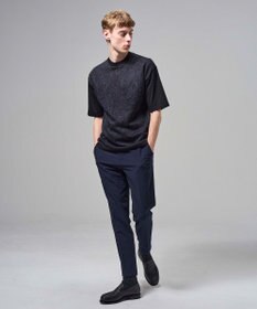 JOSEPH HOMME オリエンタルジャガードニットブロック　クルーネック半袖カットソー