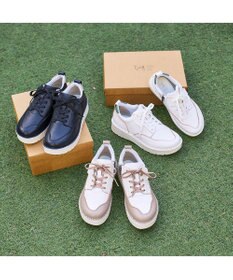 ing <ing>【サスティナブル】厚底レースアップスニーカー