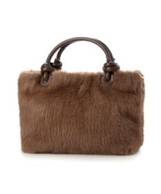UNBILLION カシュカシュ cachecache / ミンク風フェイクファーノットハンドルバッグ