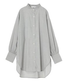 Green Parks イージーケアスタンドフリルシャツチュニック