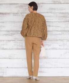 自由区 L YONEZAWAレーシージャガード ノーカラージャケット