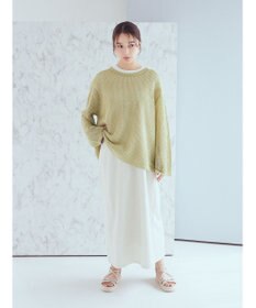 earth music&ecology ラメメッシュプルオーバー