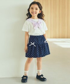 ANY KIDS 【洗濯機可能】バルーン ドットスカート