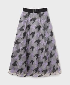 GRACE CONTINENTAL 千鳥刺繍チュールスカート