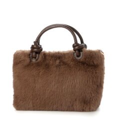 UNBILLION カシュカシュ cachecache / ミンク風フェイクファーノットハンドルバッグ