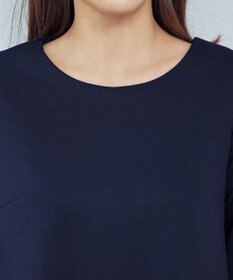 Tiaclasse 【洗える】グログランリボン付きフリル袖チュニック