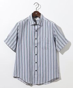 JOSEPH ABBOUD 【サステイナブル】ソアロンストライプ 半袖 シャツ