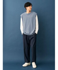 CRAFT STANDARD BOUTIQUE 梨地カットベスト＋Ｌ／Ｓ　ＴＥＥーＳＥＴ