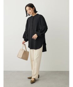 Green Parks 表面変化比翼シャツチュニック