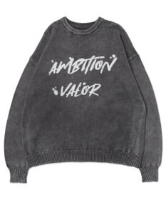 WEGO ヴィンテージウォッシュニットプルオーバー