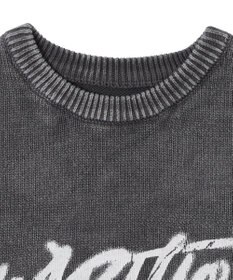 WEGO ヴィンテージウォッシュニットプルオーバー