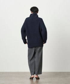 ATON WOOL GABARDINE | ワイドツータックパンツ
