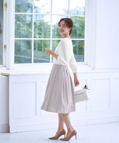 Tiaclasse 【洗える】ブラウスドッキングツイードワンピース