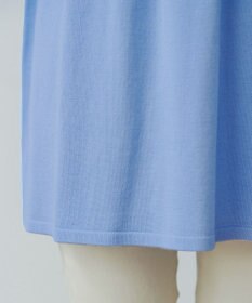 Tiaclasse リブ切替スカラップニットチュニック