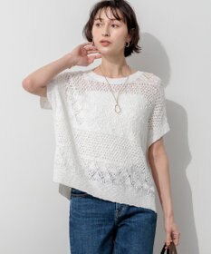 23区 レーシーボーダー サマーニット