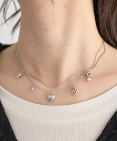 earth music&ecology レター２連ネックレス