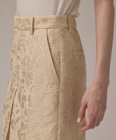 GRACE CONTINENTAL リーフジャガードショートパンツ