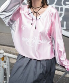 WEGO サテンゲームグラフィックプルオーバー