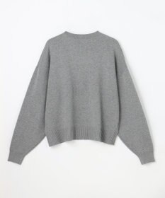 ANY L スウェットライクイニシャルニット