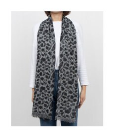 UNBILLION カシュネ cache nez / ライン入アニマル柄ジャカードストール