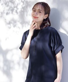 Tiaclasse 【UVケア・接触冷感】“あまラク” ボリュームパフスリーブカットソーチュニック