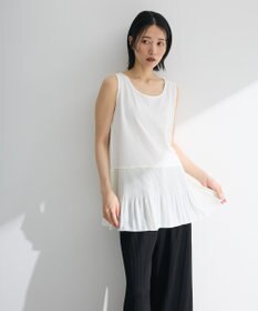 Green Parks 裾プリーツタンクトップ