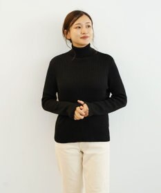 TOQUE 〈大草直子さんアドバイザー〉ベビーアルパカ×シルク ハイネックニット