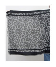 UNBILLION カシュネ cache nez / ライン入アニマル柄ジャカードストール