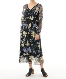 GRACE CONTINENTAL レザースタックヒールサンダル