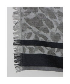 UNBILLION カシュネ cache nez / ライン入アニマル柄ジャカードストール