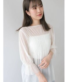 Green Parks チュールシャーリングチュニック