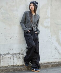 WEGO 【ウエストゴム/XSSMサイズ展開】ツイルイージーカーゴパンツ