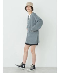 earth music&ecology ヘリンボーン調Ｖネックカーディガン