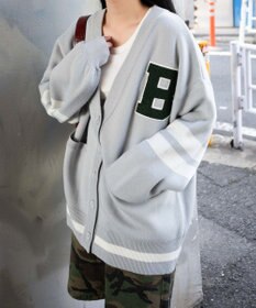 WEGO レタードカーディガン