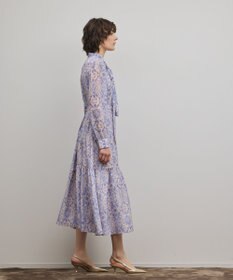 GRACE CONTINENTAL ダマスク柄風プリントワンピース