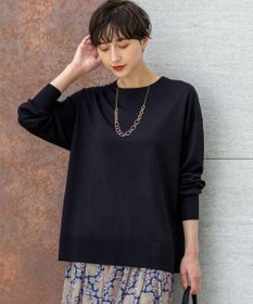 23区 L 【洗える】オータムシャイニー リラクシー ニット