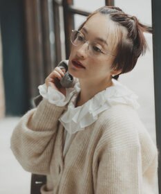 #Newans 【前後着用可能】【高山都さんコラボ】ビッグカラー２WAYブラウス