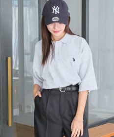WEGO 【ユニセックス着用ITEM/MLサイズ展開】別注USPOLO　ヘビーウェイトポロT