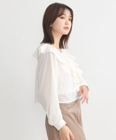 earth music&ecology ラッフルフリルシャツ