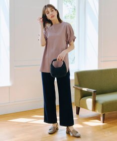 Tiaclasse 【UVケア・接触冷感】“あまラク” ボリュームパフスリーブカットソーチュニック