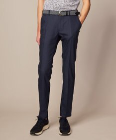 JOSEPH ABBOUD 【キングサイズ・ウエストも伸びる！/ストレッチ】ミックスリネンシャンブレーパンツ