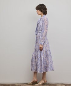 GRACE CONTINENTAL ダマスク柄風プリントワンピース