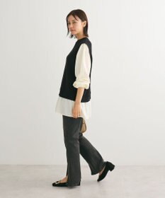 Green Parks 布帛ドッキングニットチュニック