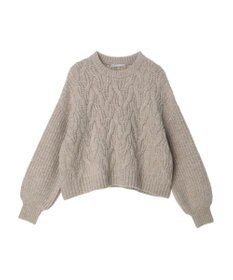 Green Parks armonia. ケーブルニットプルオーバー