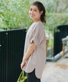 Tiaclasse 【UVケア・接触冷感】“あまラク” ボリュームパフスリーブカットソーチュニック