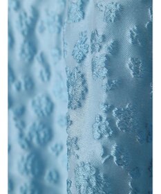 Green Parks パフスリーブジャガードペプラムブラウス