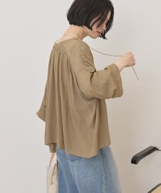 AMERICAN HOLIC スキッパーギャザーブラウス