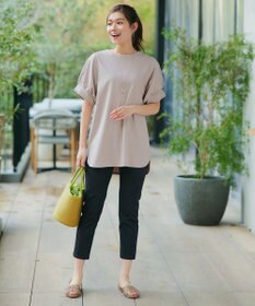 Tiaclasse 【UVケア・接触冷感】“あまラク” ボリュームパフスリーブカットソーチュニック